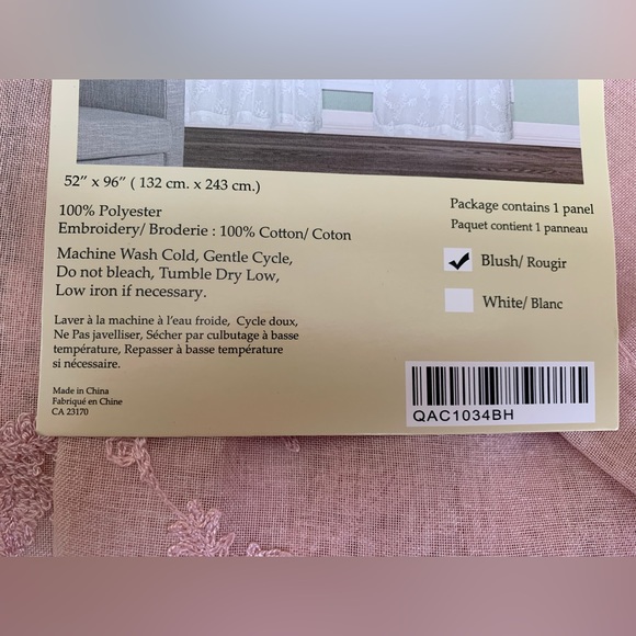 Carol Ring Top panel One Panel 52”*96”(132cm. *243cm.) - Picture 5 of 10